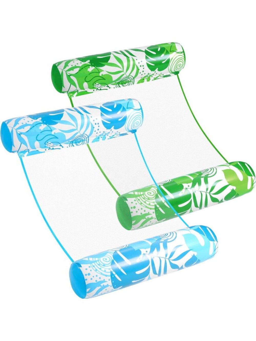 2 Pack Multi-Purpose Inflatable Pool Hammock Floats for Adults - PVC Water